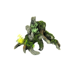 Classic Ornament - Grey Driftwood with Plants