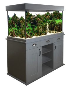 Fluval Shaker 345 Aquarium & Cabinet Set - Slate Grey