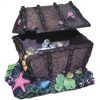 Buy Aqua One Air Operated Treasure Chest on Rock | Aquarium Ornament Canada